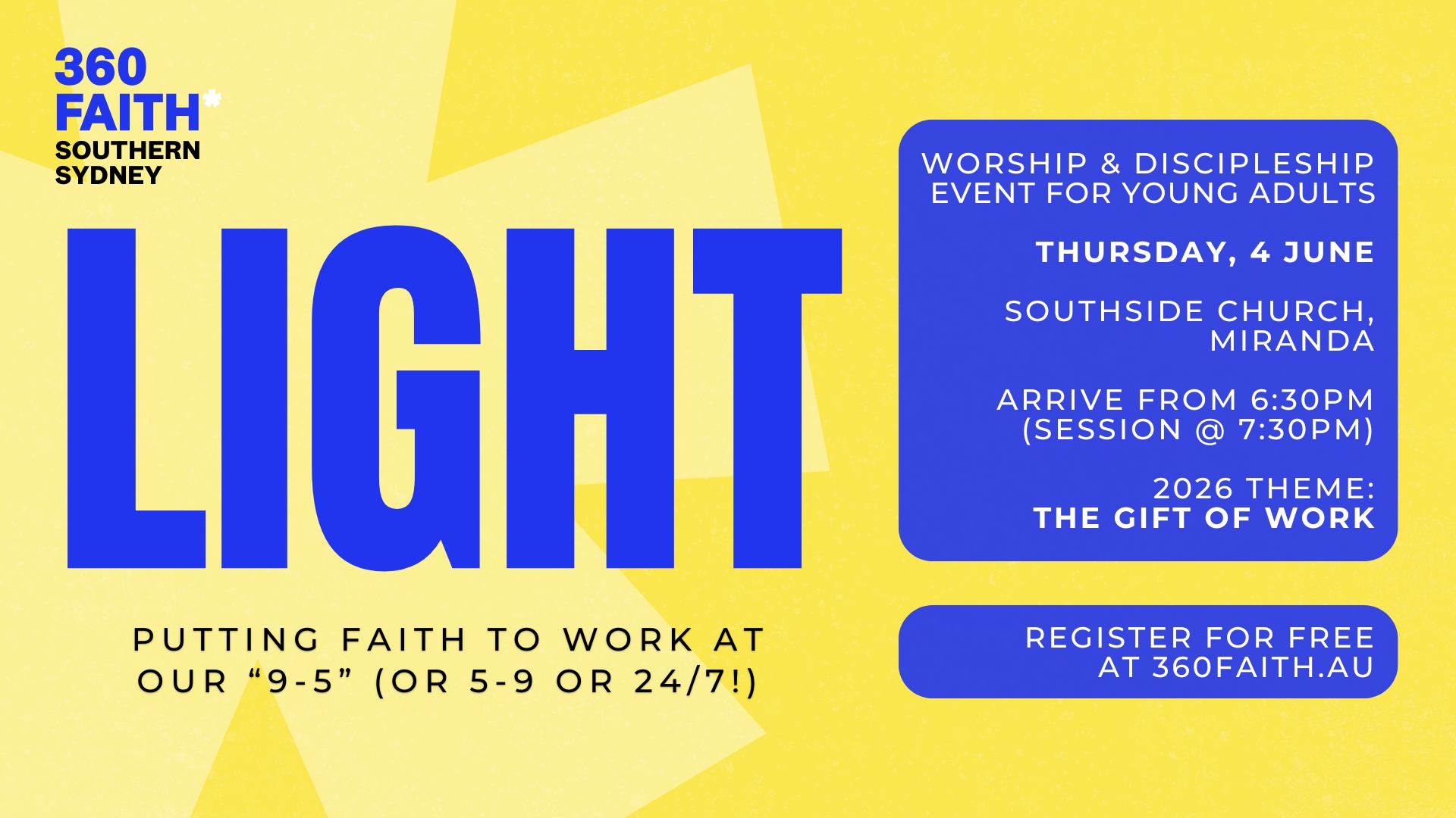 LIGHT26: THE GIFT OF WORK